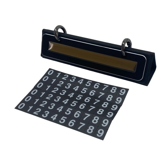 Black Temporary Parking Sign For Car Moving