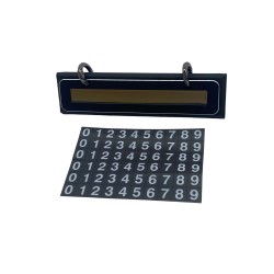 Black Temporary Parking Sign For Car Moving