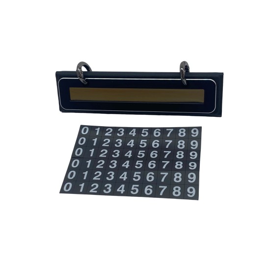 Black Temporary Parking Sign For Car Moving