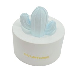 Blue Thin Cactus Ornament Stone Cactus Succulent Car Aromatherapy Ornaments