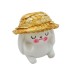 Straw Hat Lop-Eared Rabbit Car Perfume Air Conditioner Vent Clip