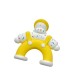 Yellow Overalls Man Car Perfume Air Conditioner Vent Clip
