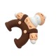 Little Man In Brown Overalls Car Perfume Air Conditioner Vent Clip