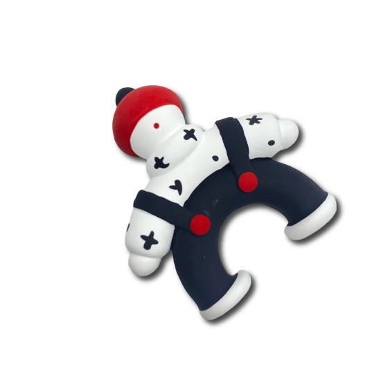 Cow In White Clothes And Black Overalls  Car Perfume Air Conditioner Vent Clip