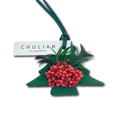Christmas Green Christmas Tree Dried Flower Aromatherapy Pendant