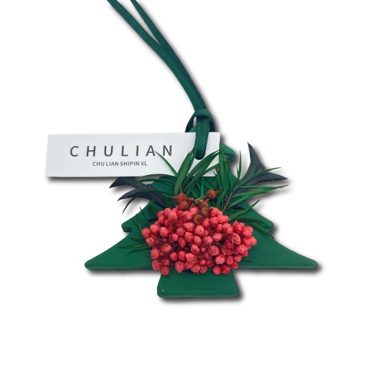 Christmas Green Christmas Tree Dried Flower Aromatherapy Pendant