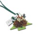 Matcha green Christmas tree dried flower aromatherapy pendant