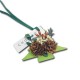 Matcha green Christmas tree dried flower aromatherapy pendant