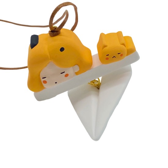 White Paper Airplane Pendant For Girls