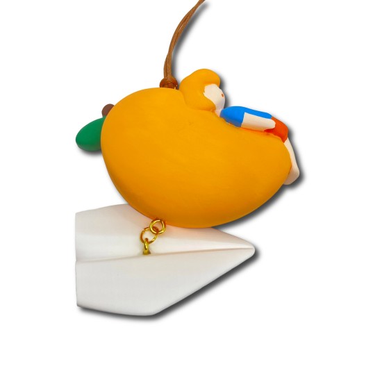 Mango Girl Doll White Paper Plane Pendant