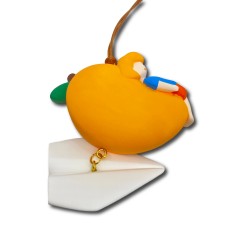 Mango Girl Doll White Paper Plane Pendant