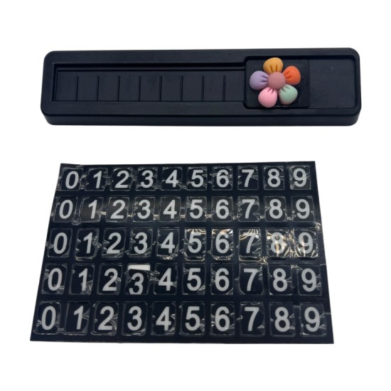 Seven-Color Flower Temporary Parking Sign Ornament