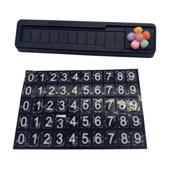 Seven-Color Flower Temporary Parking Sign Ornament