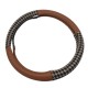 Jacquard Houndstooth Brown Steering Wheel Cover
