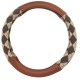 Jacquard Diamond Brown Steering Wheel Cover