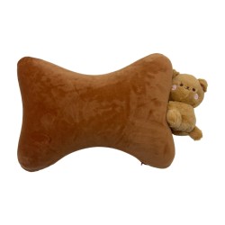 Memory Foam Bone Pillow Brown Sticker Papa Bear