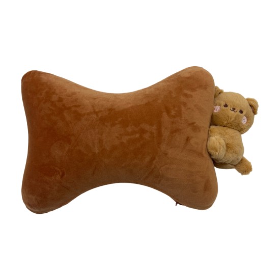 Memory Foam Bone Pillow Brown Sticker Papa Bear