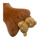 Memory Foam Bone Pillow Brown Sticker Papa Bear