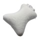 Memory Foam Bone Pillow White with Rabbit Sticker
