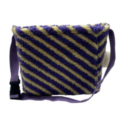 Monster Storage Bin - Purple Stripes
