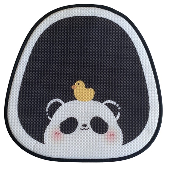 Honeycomb Naughty Panda Cushion Front Row