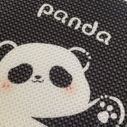 Honeycomb Naughty Panda Seat Cushion Back