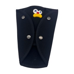 Ice Silk Black Shoulder Guards with Yellow Large Mouth (Pair)