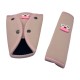 Ice Silk Powder Shoulder Pad Pink Big Mouth Pair