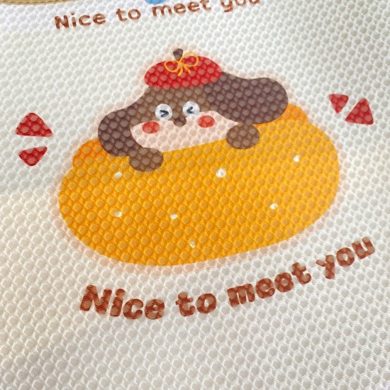 Honeycomb Bow Hat Puppy Seat Cushion Back