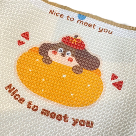 Honeycomb Bow Hat Puppy Seat Cushion Back