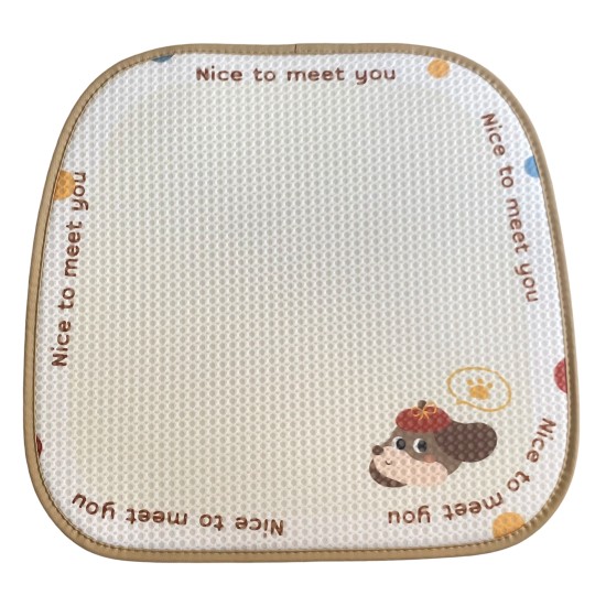 Honeycomb Bow Hat Puppy Cushion Front Row