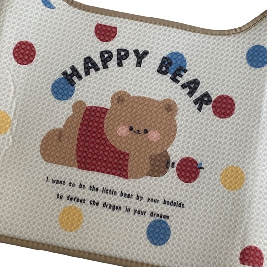 Honeycomb Bear Cushion Back Seat