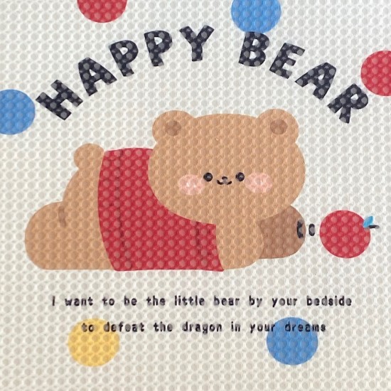 Honeycomb Bear Cushion Backrest