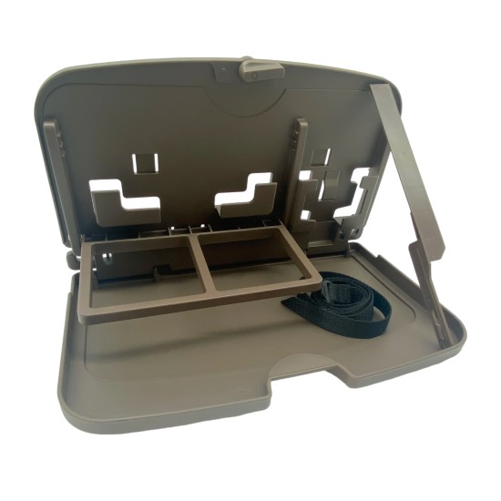 Brown Car Rear Seat Back Foldable Small Dining Table