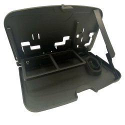 Black Car Rear Seat Back Foldable Small Dining Table