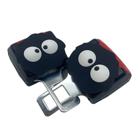 Black Briquettes Car Seat Belt Clip Holder