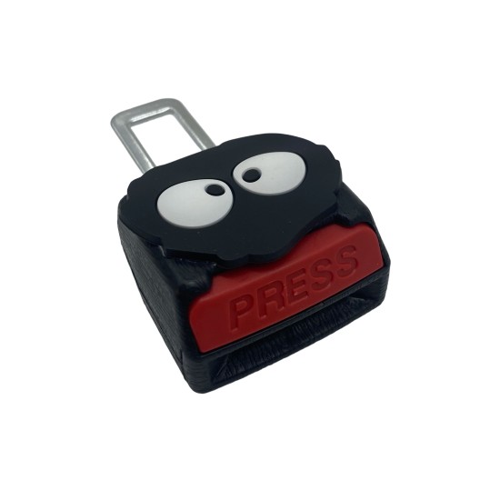 Black Briquettes Car Seat Belt Clip Holder