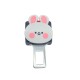 Love Bear + Long Pink Ear Rabbit Car Seat Belt Clip Holder
