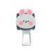 Love Bear + Long Pink Ear Rabbit Car Seat Belt Clip Holder