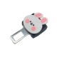 Love Bear + Long Pink Ear Rabbit Car Seat Belt Clip Holder