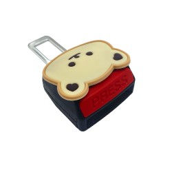 Love Bear + Long Pink Ear Rabbit Car Seat Belt Clip Holder